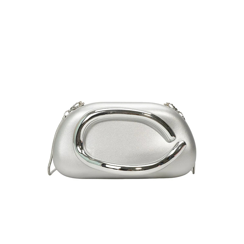 sac de soiree femme argente