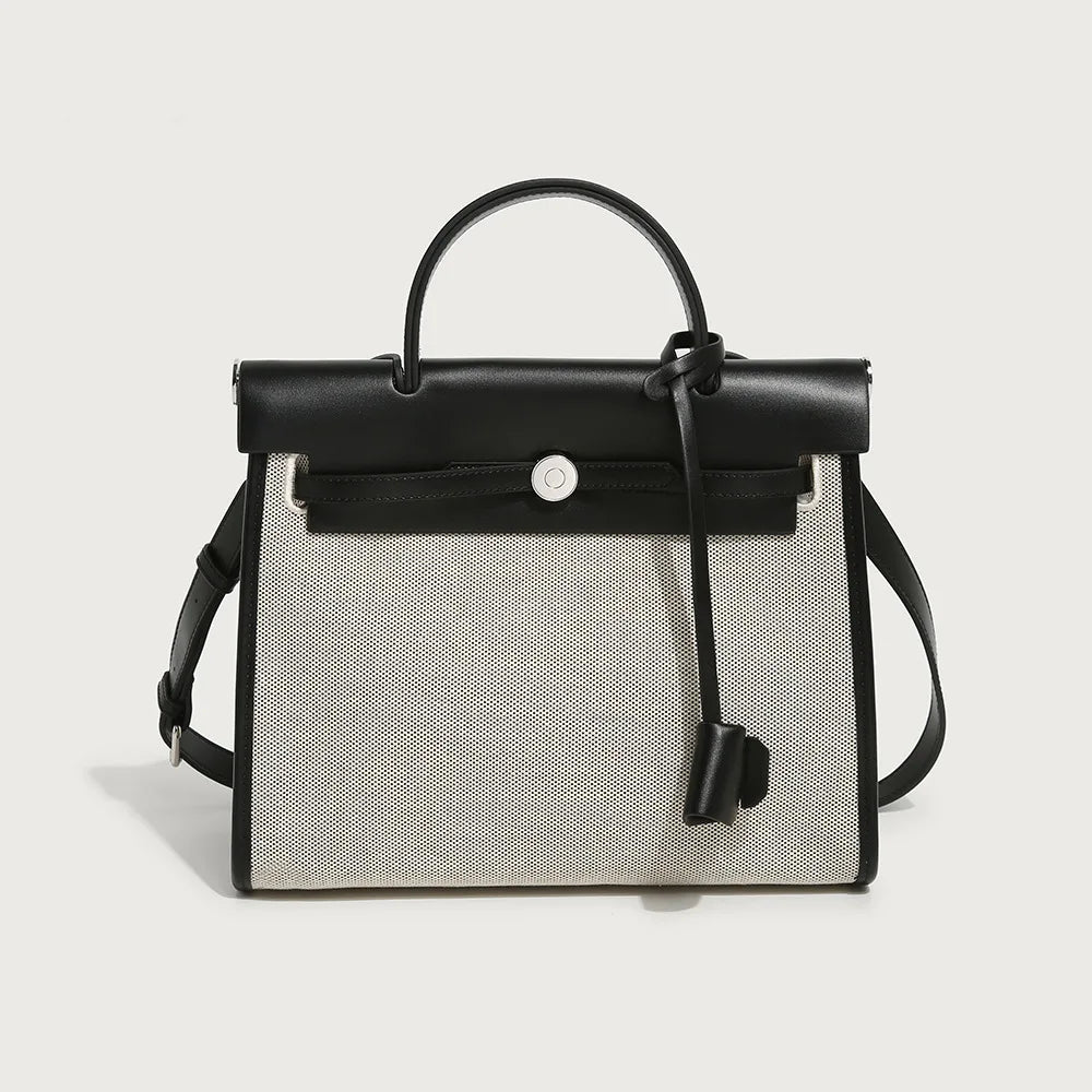 sac à main luxe tendance gris et noir
