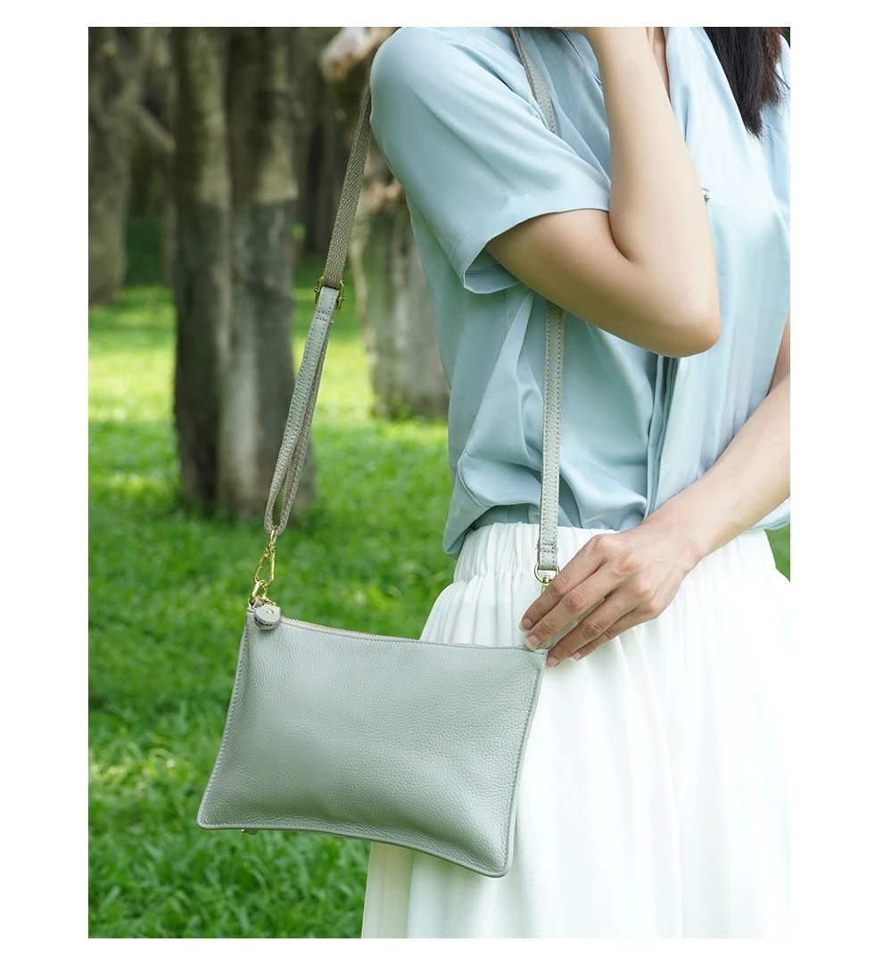 pochette en cuir femme porte epaule