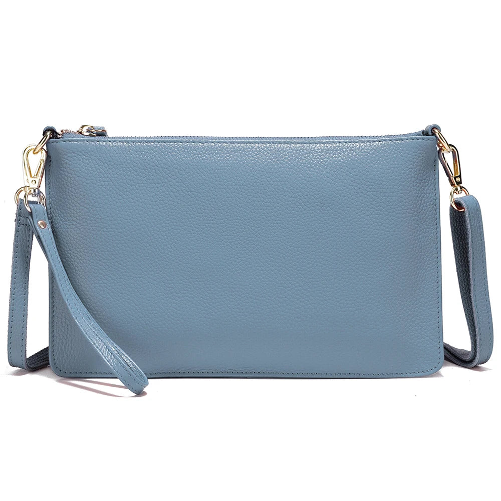 petite pochette bandoulière bleu clair