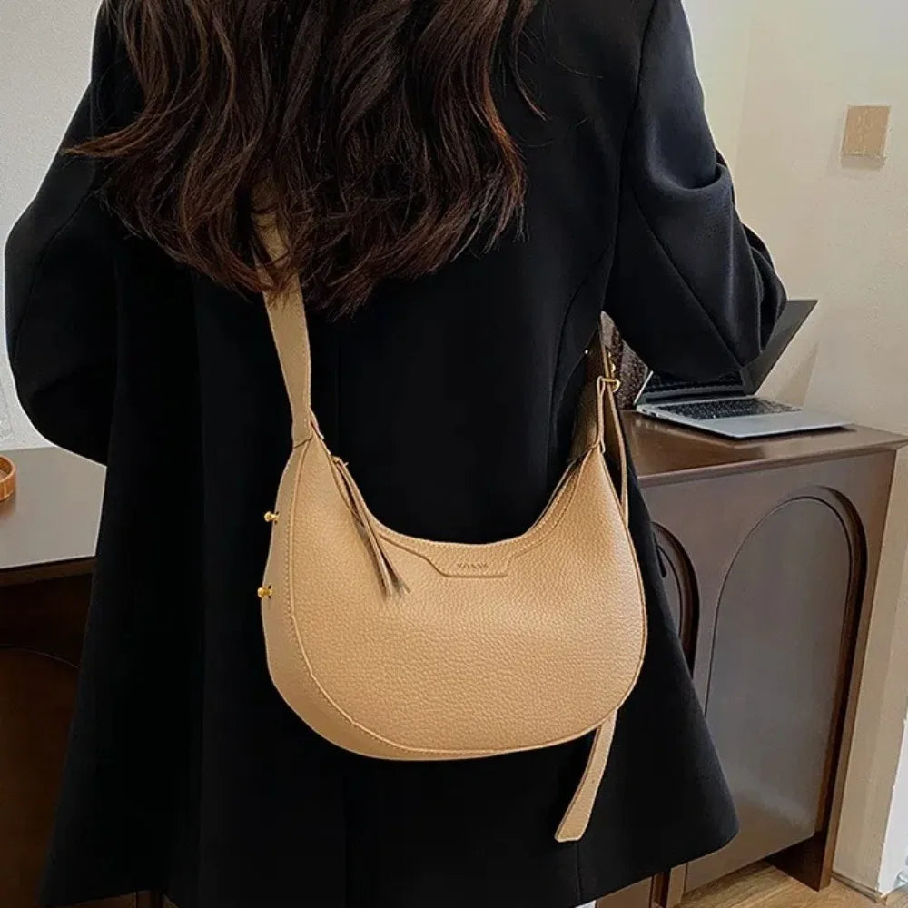 sac a main rond beige