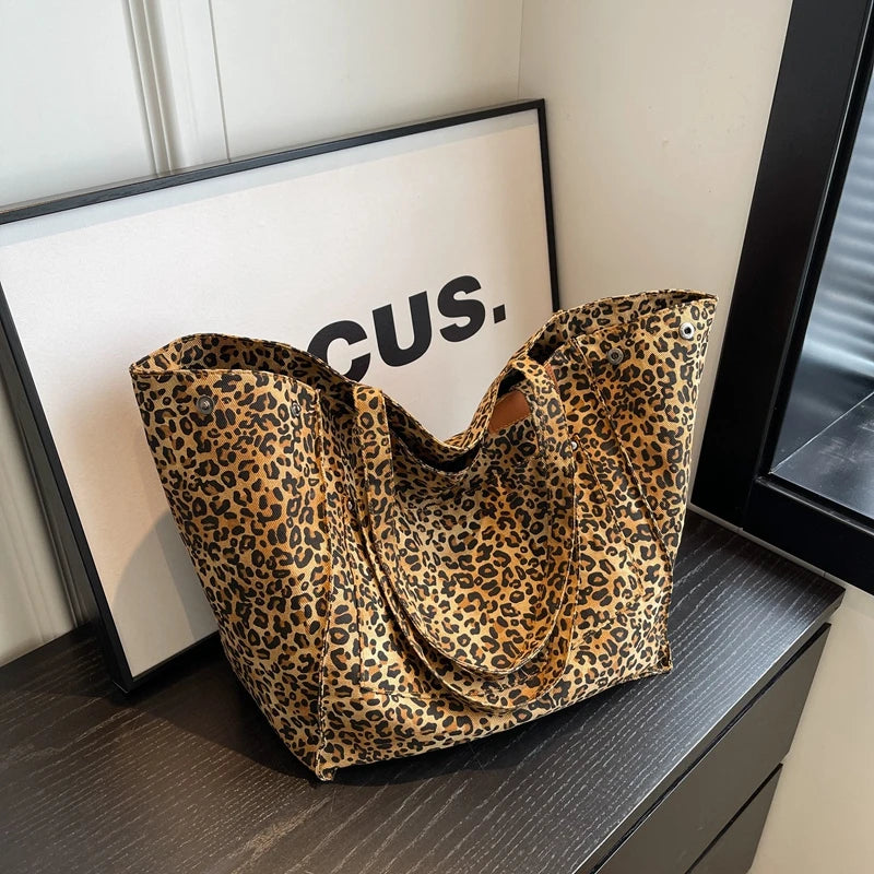 grand sac de plage leopard