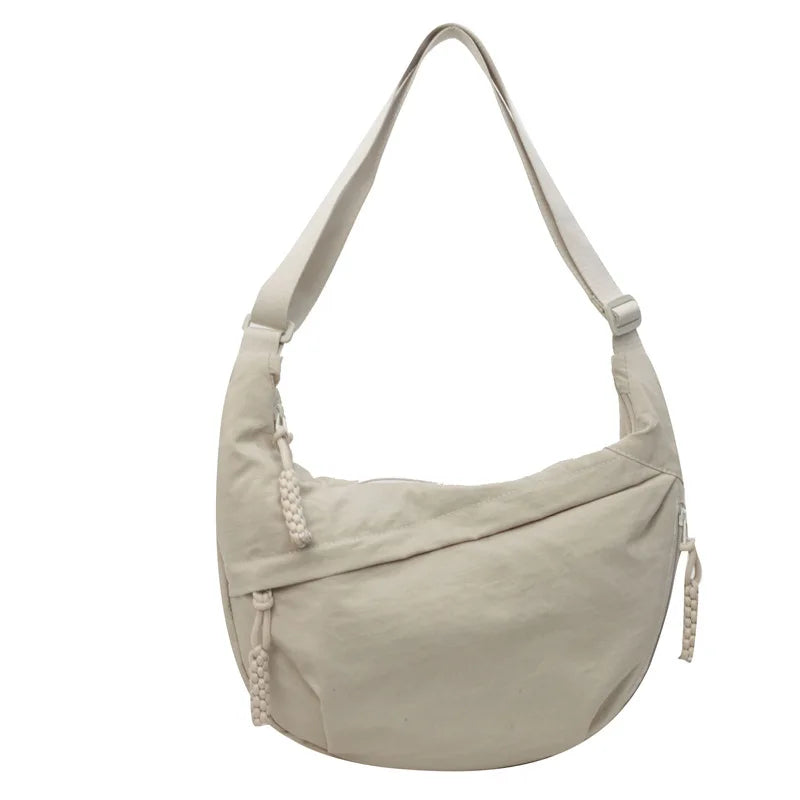 sac banane oversize femme crème