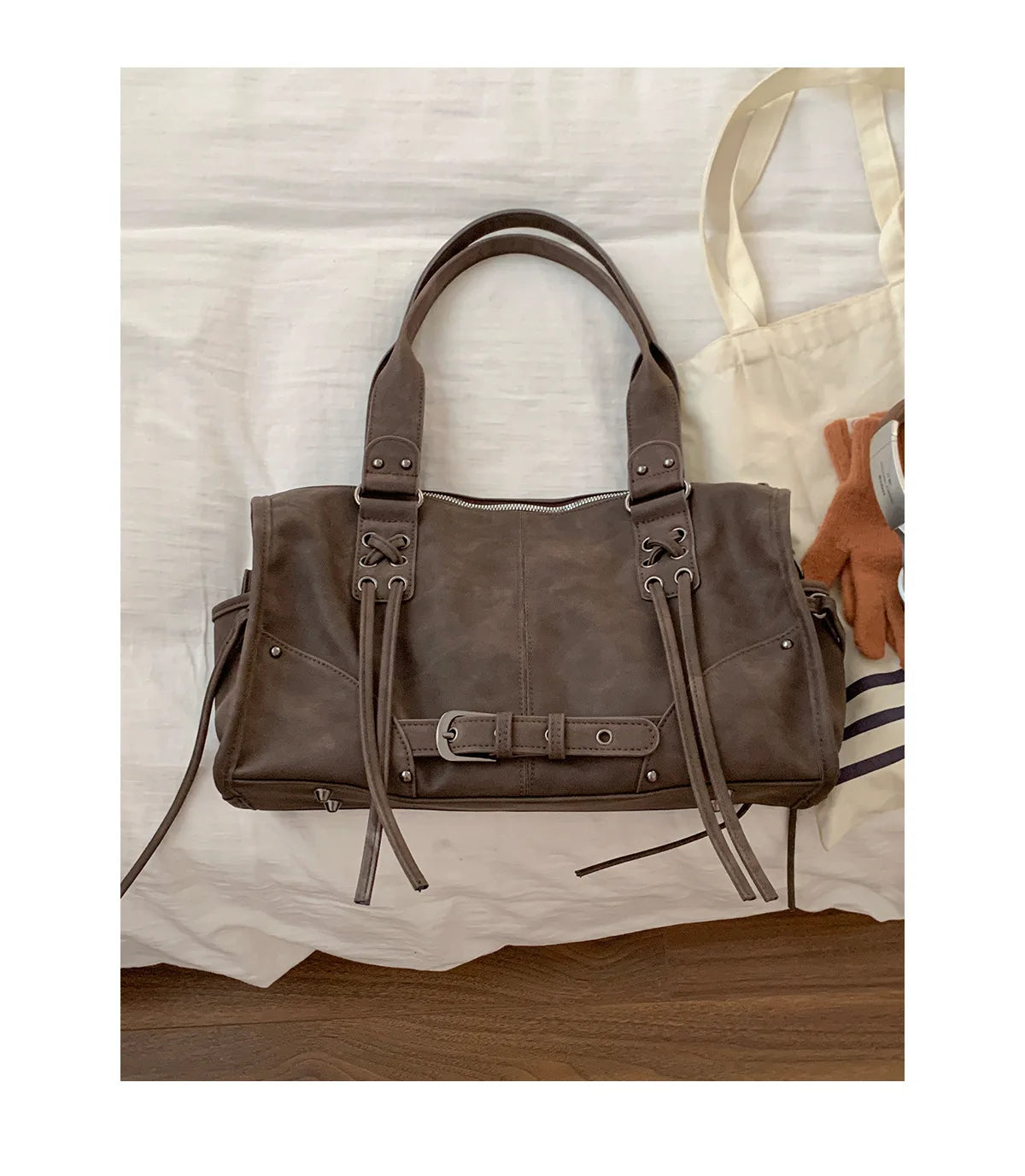 sac d epaule marron