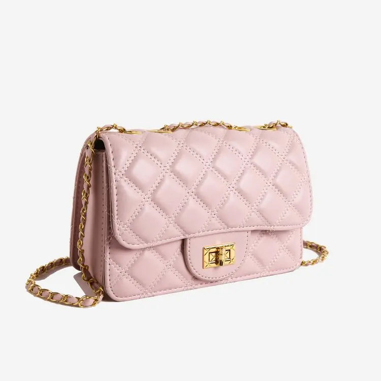 sac a main matelasse rose