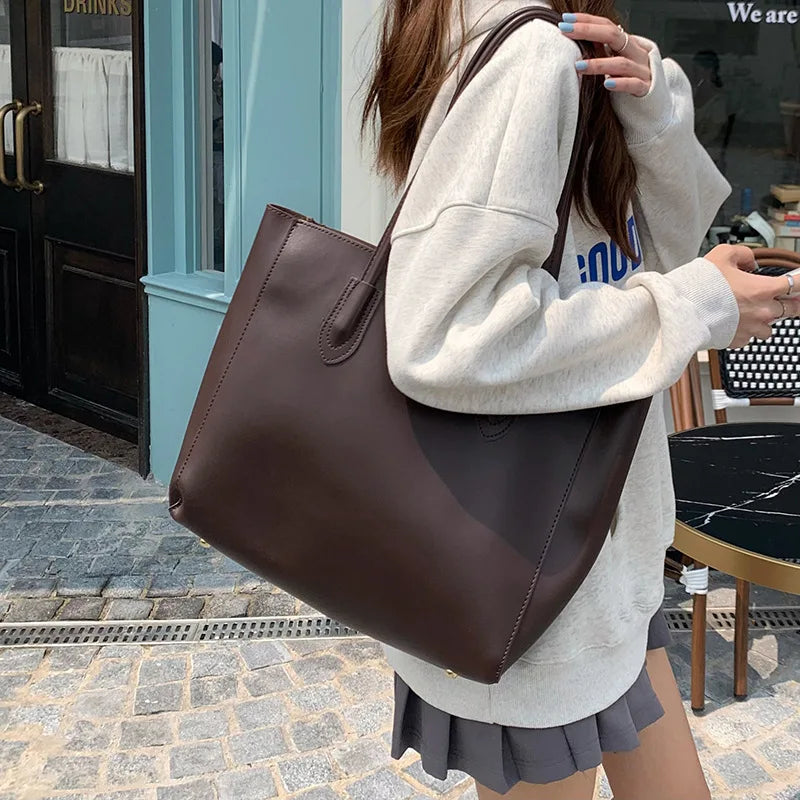 sac a main de cours femme marron
