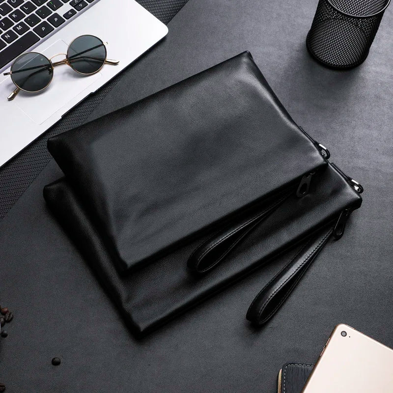 pochette homme noir