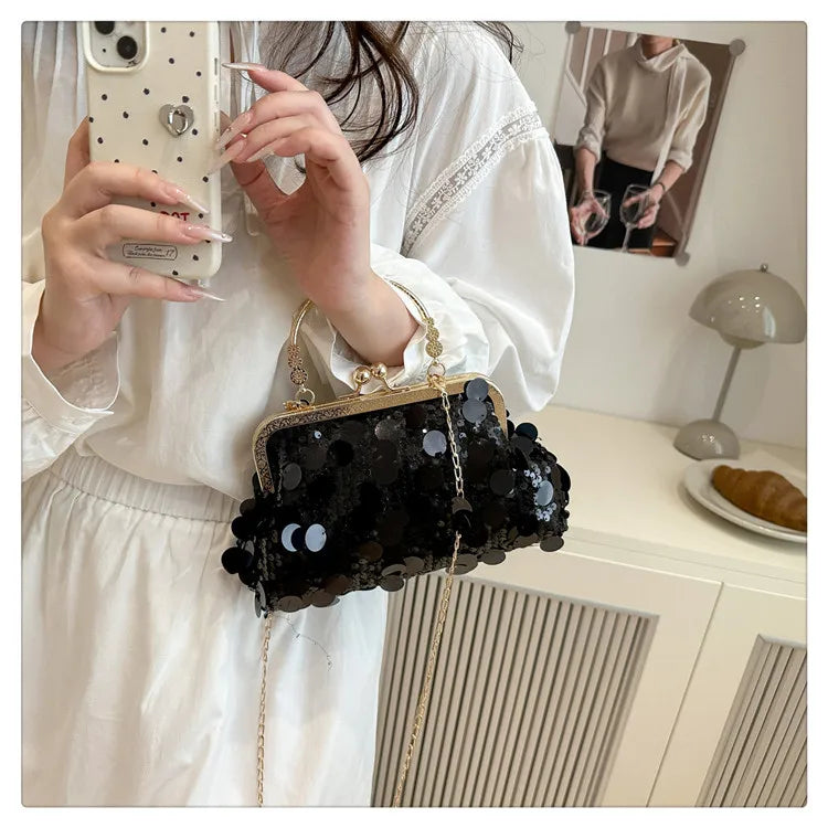 sac minaudiere noir