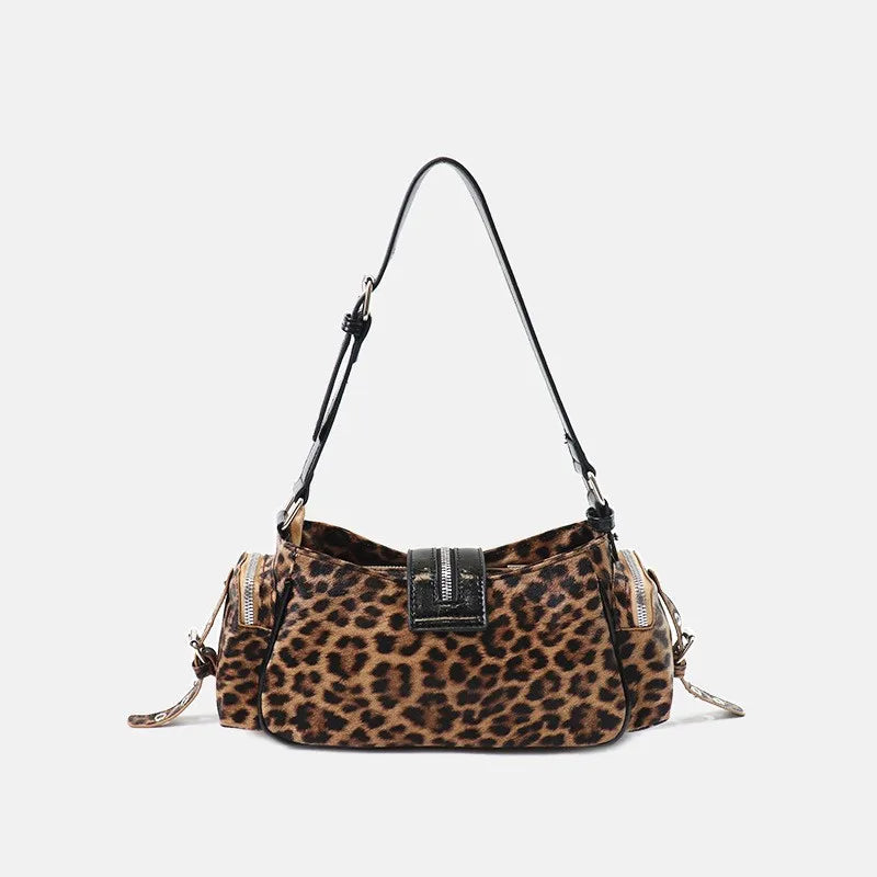 sac a epaule leopard noir
