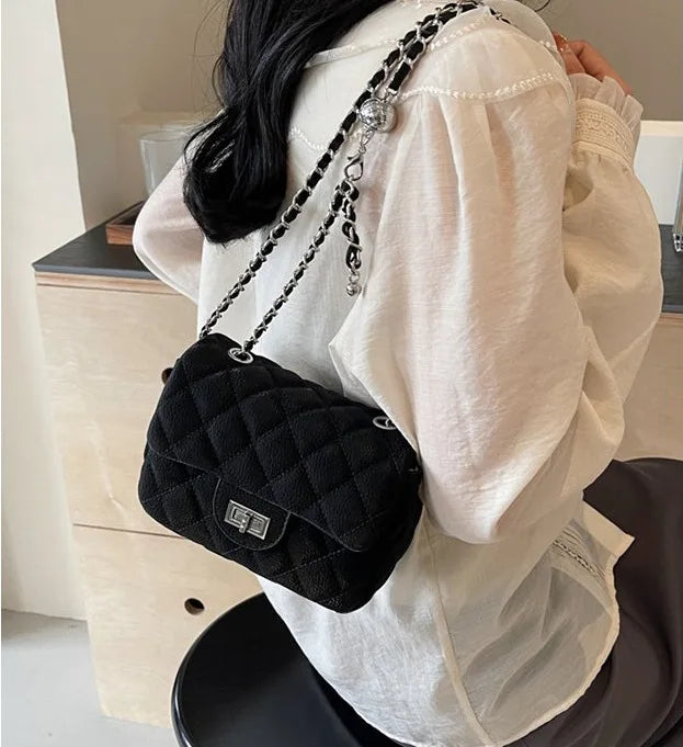 mini sac a main noir porte epaule