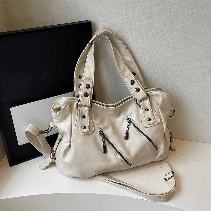 sac a main grand format blanc cassé