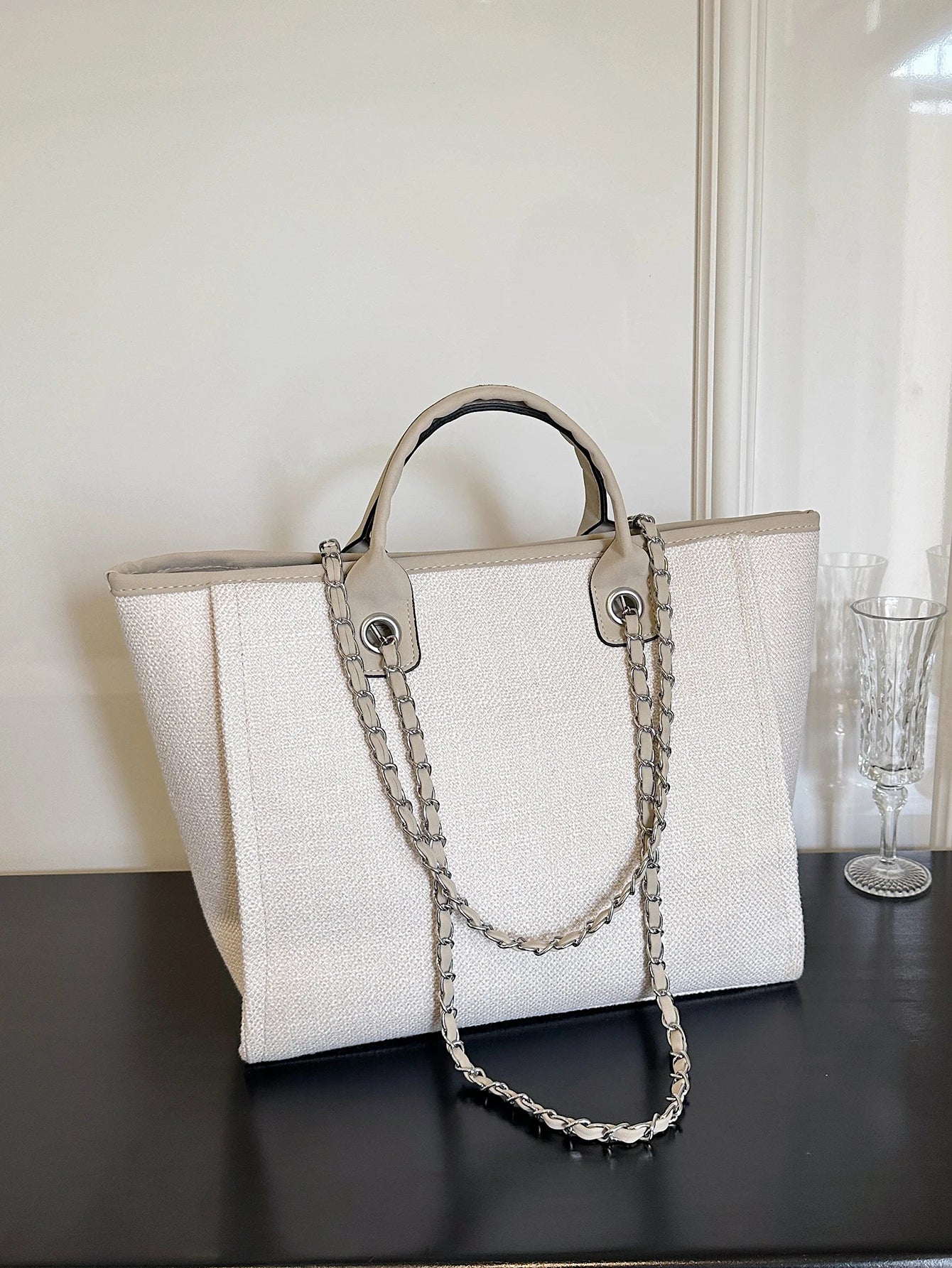 grand sac cabas en toile chic
