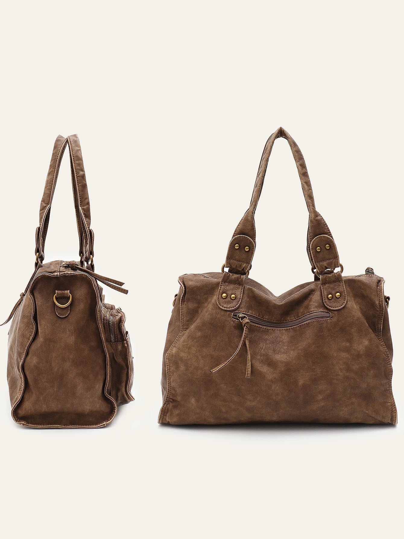 grand sac marron