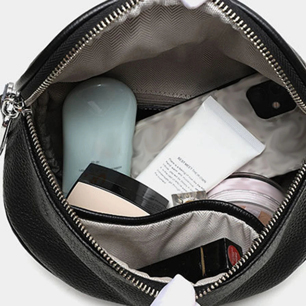 intérieur sac a main banane cuir femme