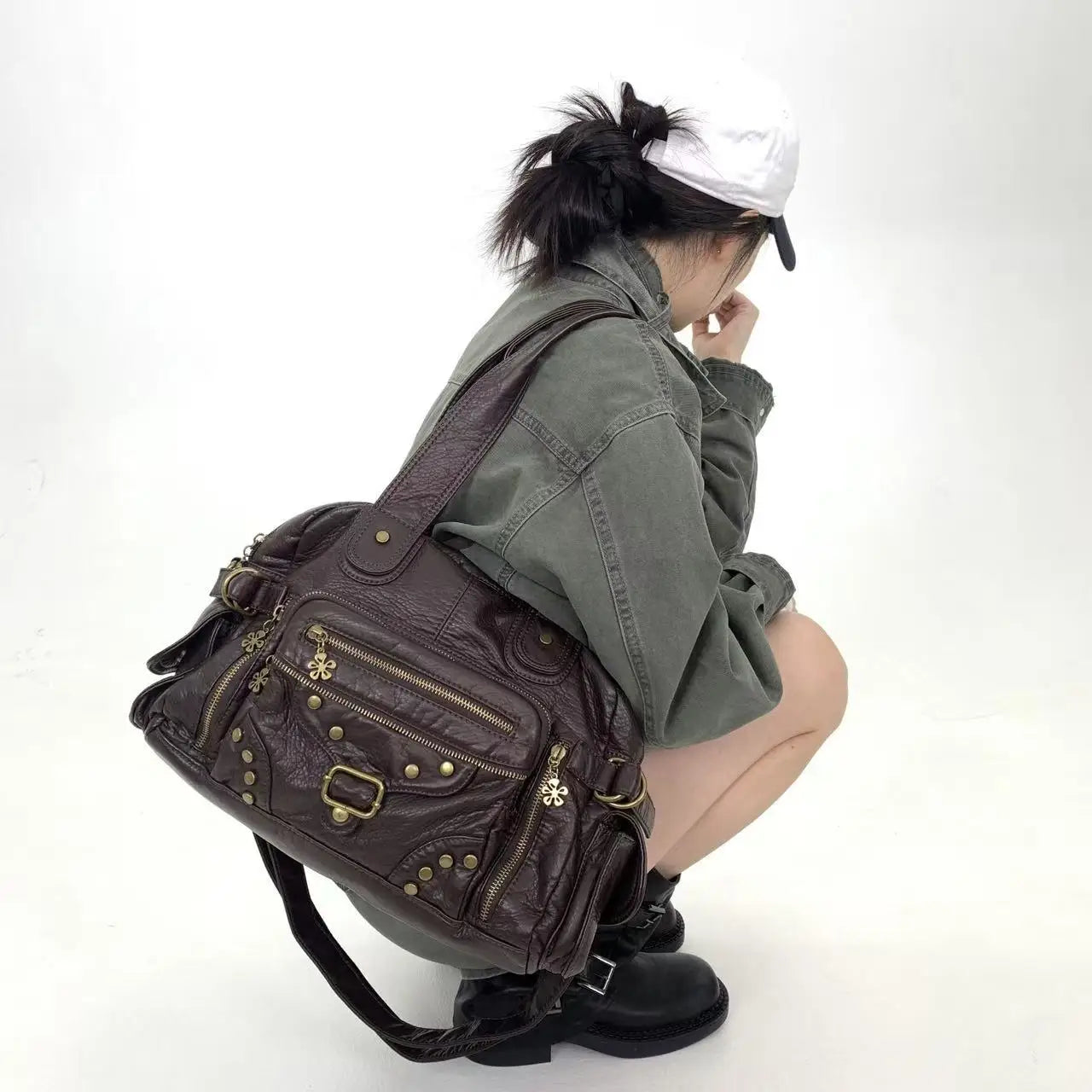 sac pour lyceenne marron