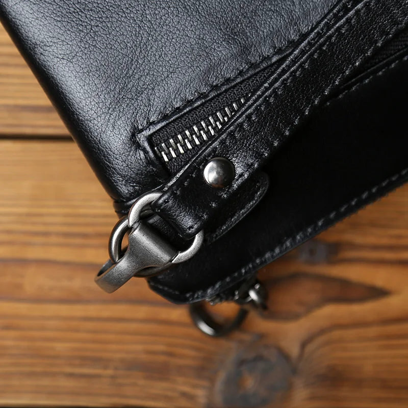 pochette homme cuir  avec dragonne