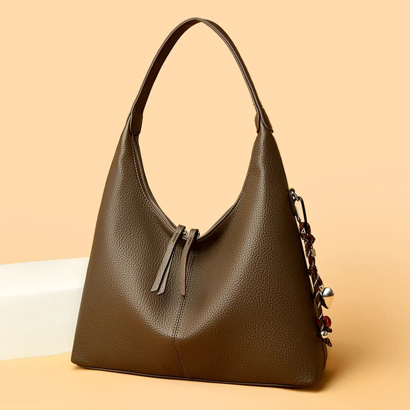 sac a main epaule marron
