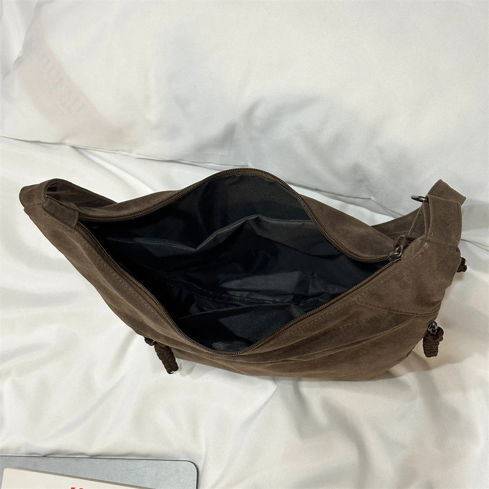 interieur sac besace en daim