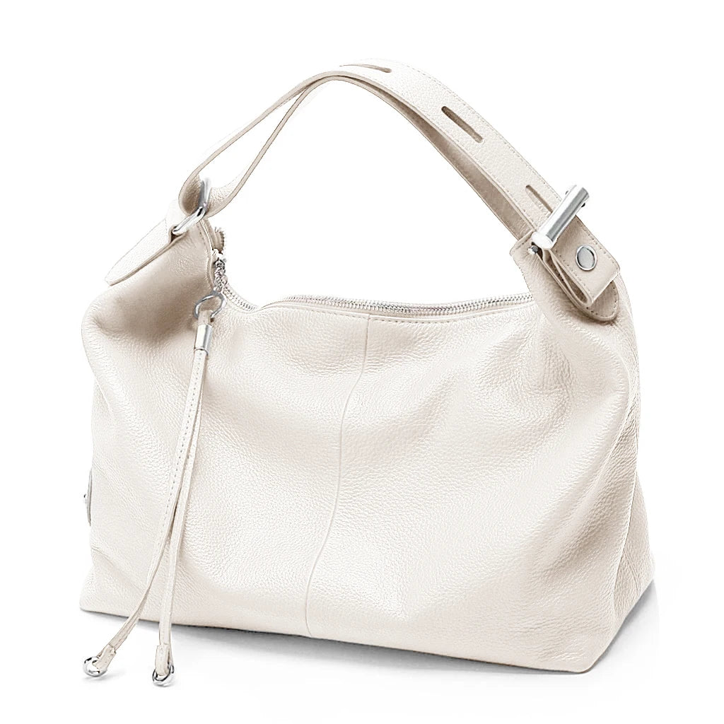 sac a main tendance cuir ecru