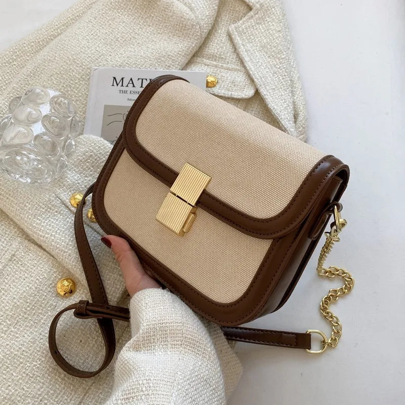 sac bandouliere toile et cuir