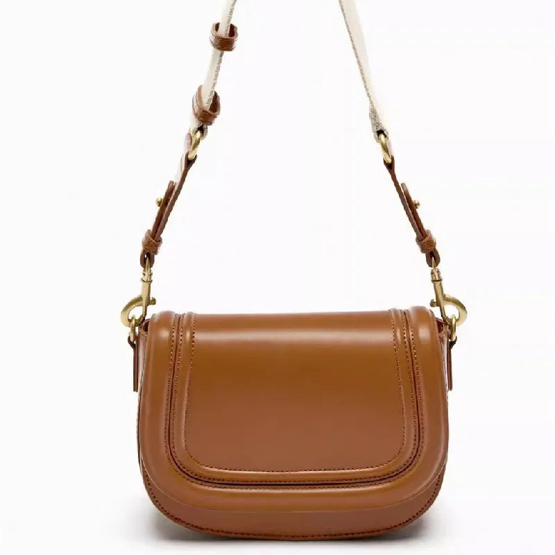 petit sac marron en bandoulière femme