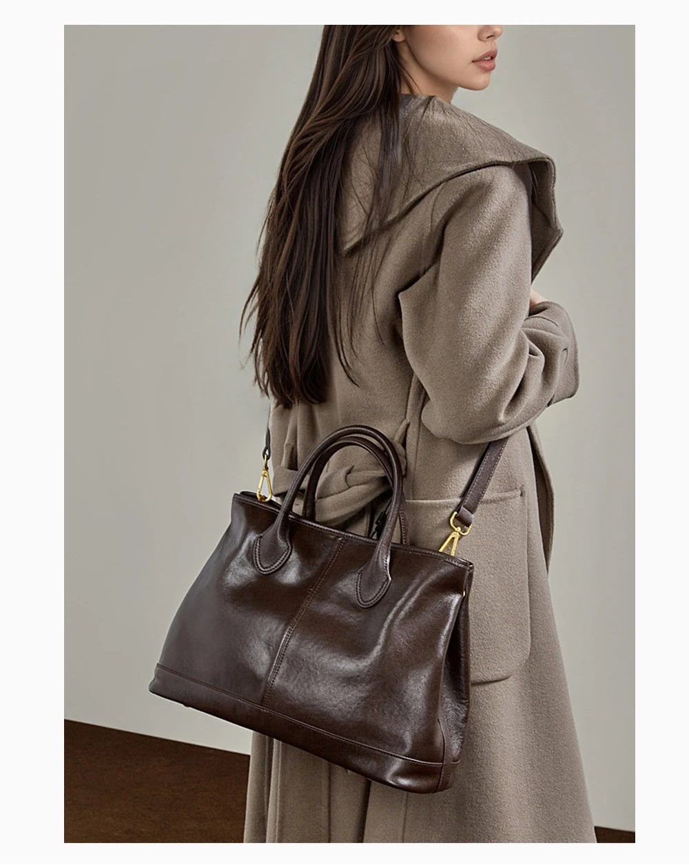 grand sac en cuir chic