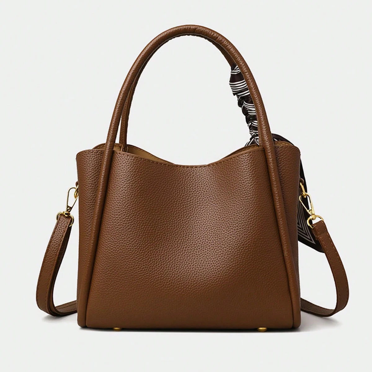 sac a main luxe marron bandouliere