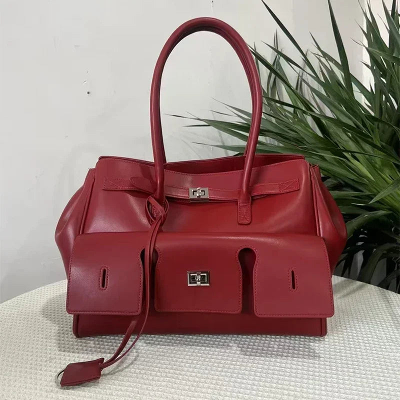 sac cabas pour les cours rouge