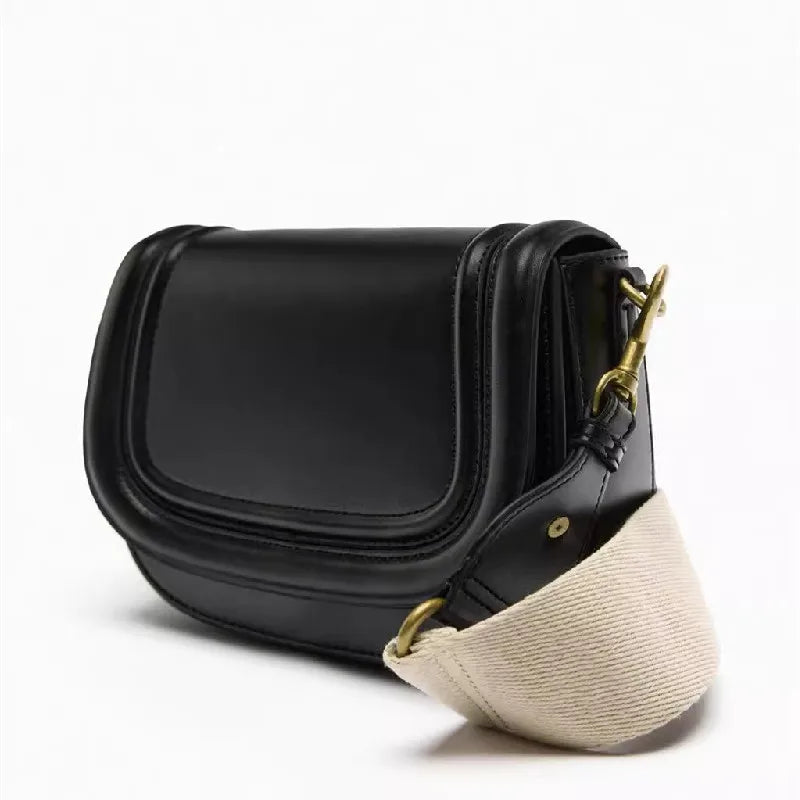 petit sac en bandoulière femme noir en cuir synthetique