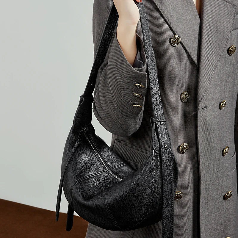sac banane cuir graine