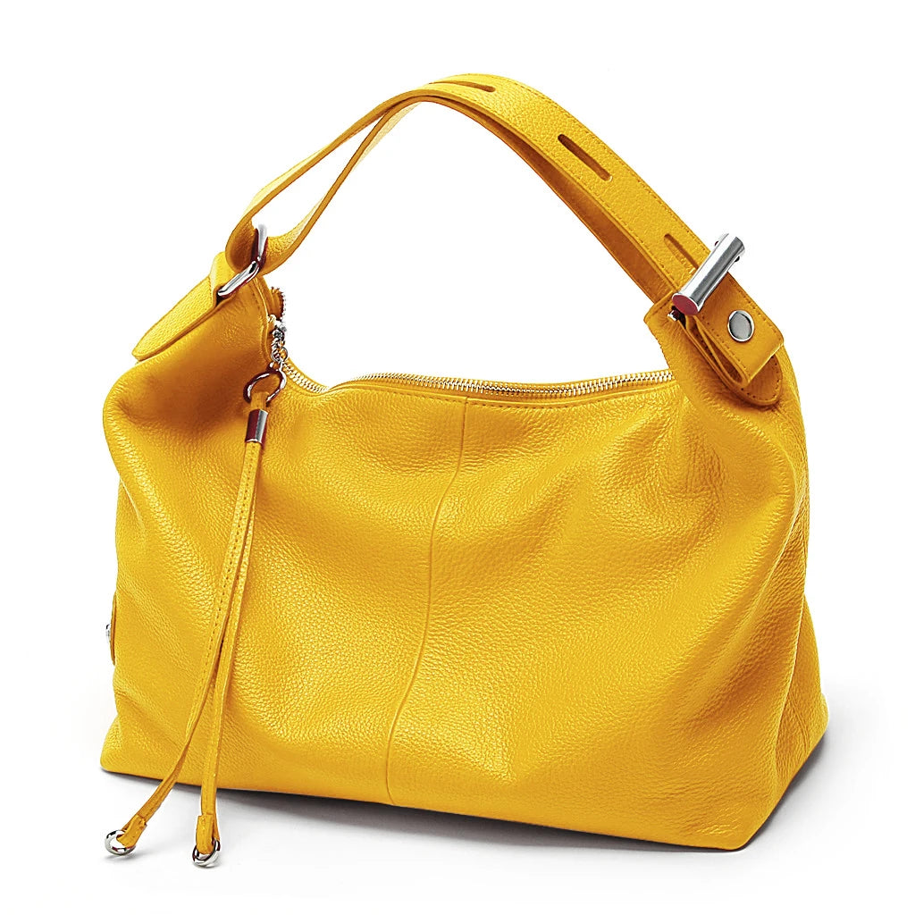 sac a main tendance cuir jaune