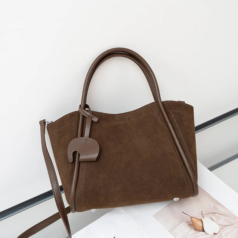 sac a main femme cabas marron
