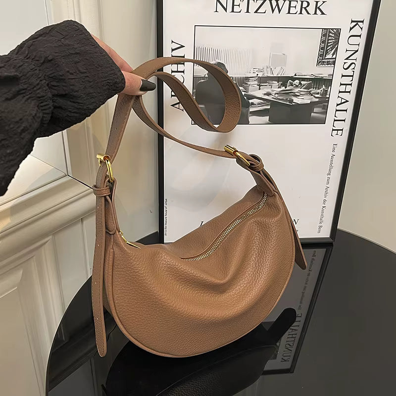 sac banane  bandouliere camel femme