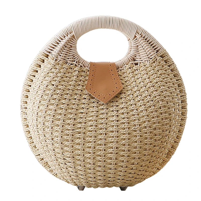 sac en paille rond