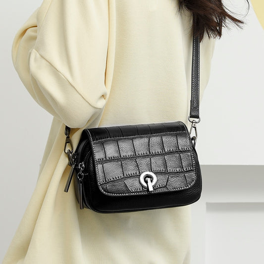 petit sac bandouliere noir en cuir de vache