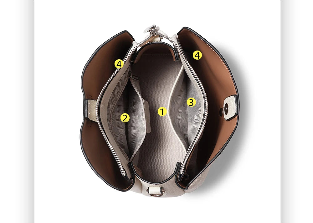 interieur du sac a main cuir blanc
