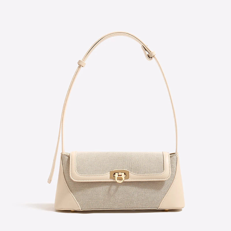 petit sac a main baguette beige