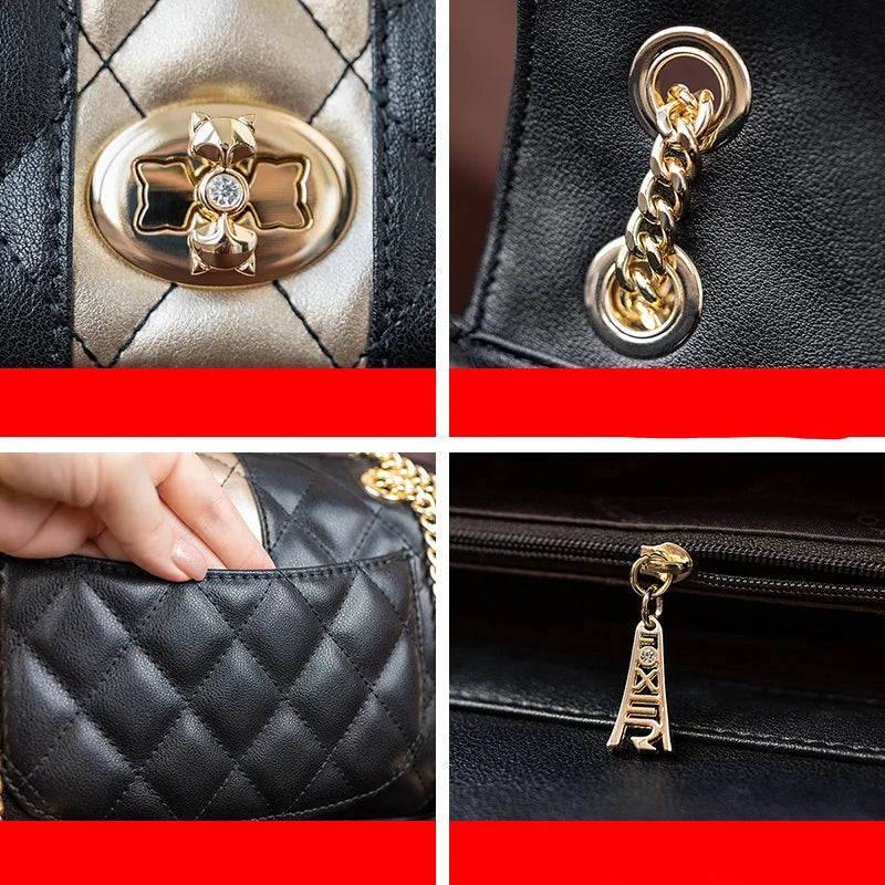 sac matelasse details