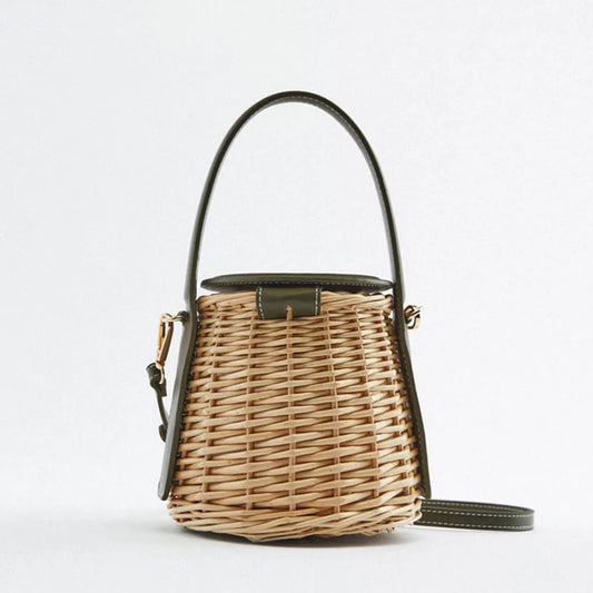 sac bourse en paille