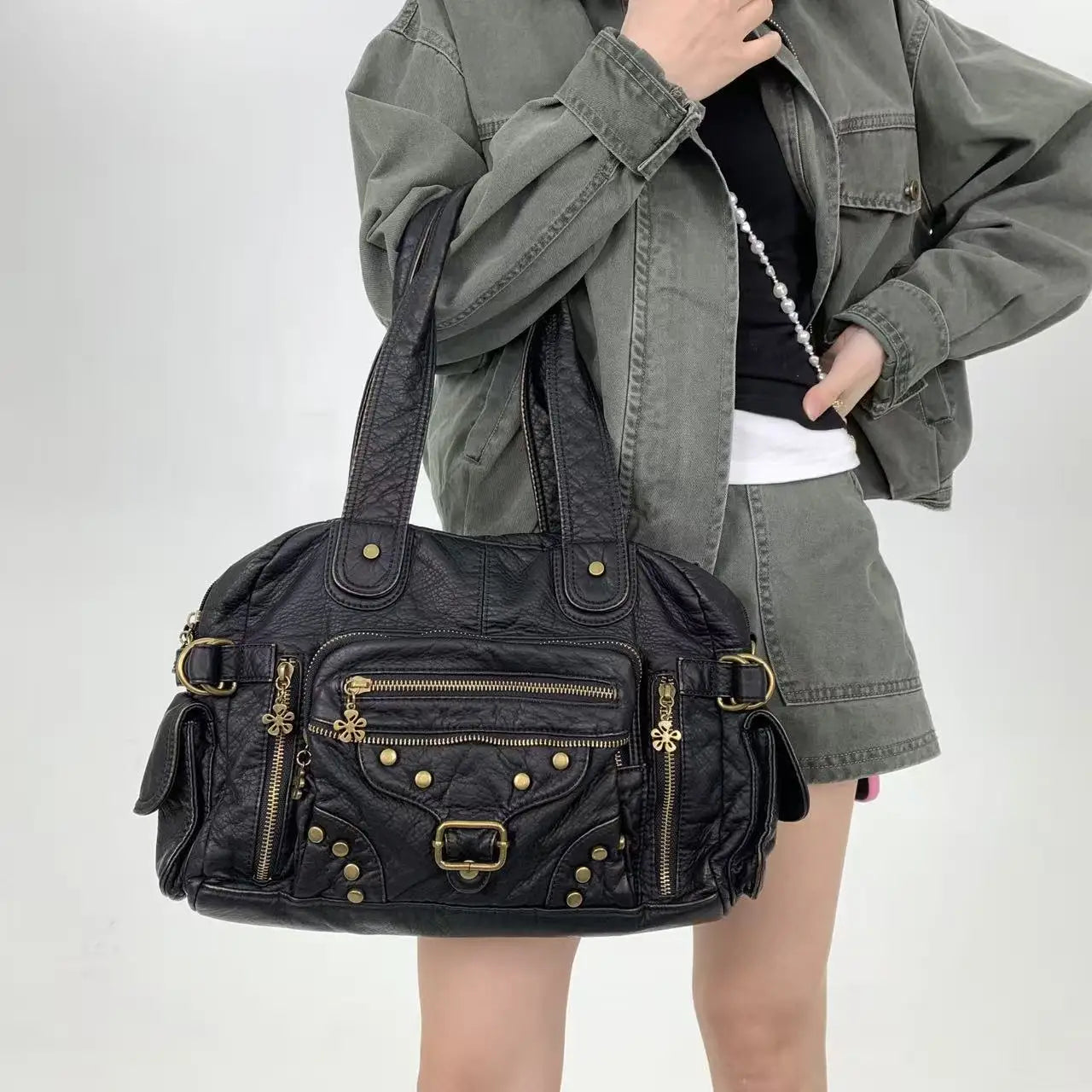 sac pour lyceenne noir et or