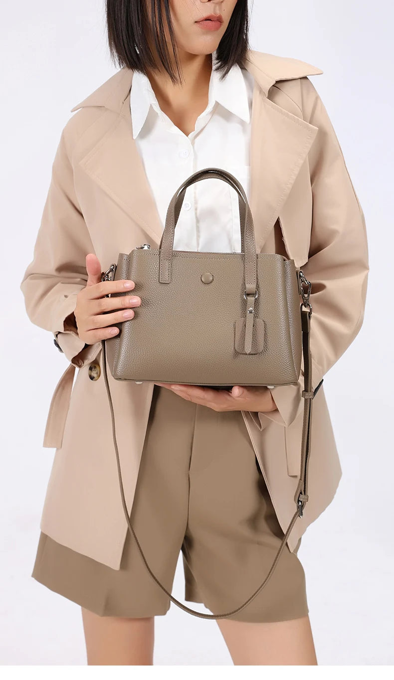 petit sac cuir femme taupe
