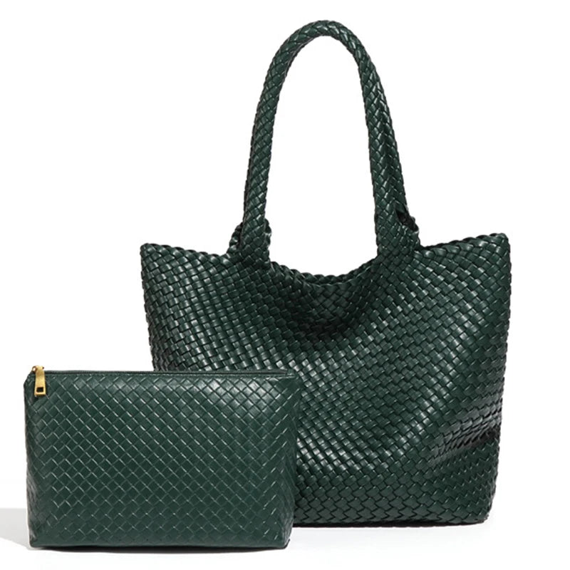 sac cabas luxe vert