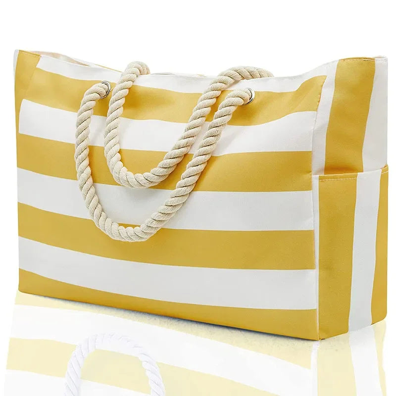Grand Sac de Plage Gris Soline - sac Chic, 100% imperméable Grand Sac de Plage Gris Soline - sac Chic, 100% imperméable