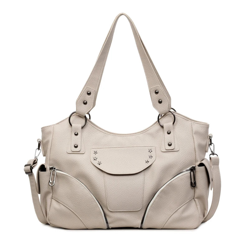 sac de cours femme blanc cassé