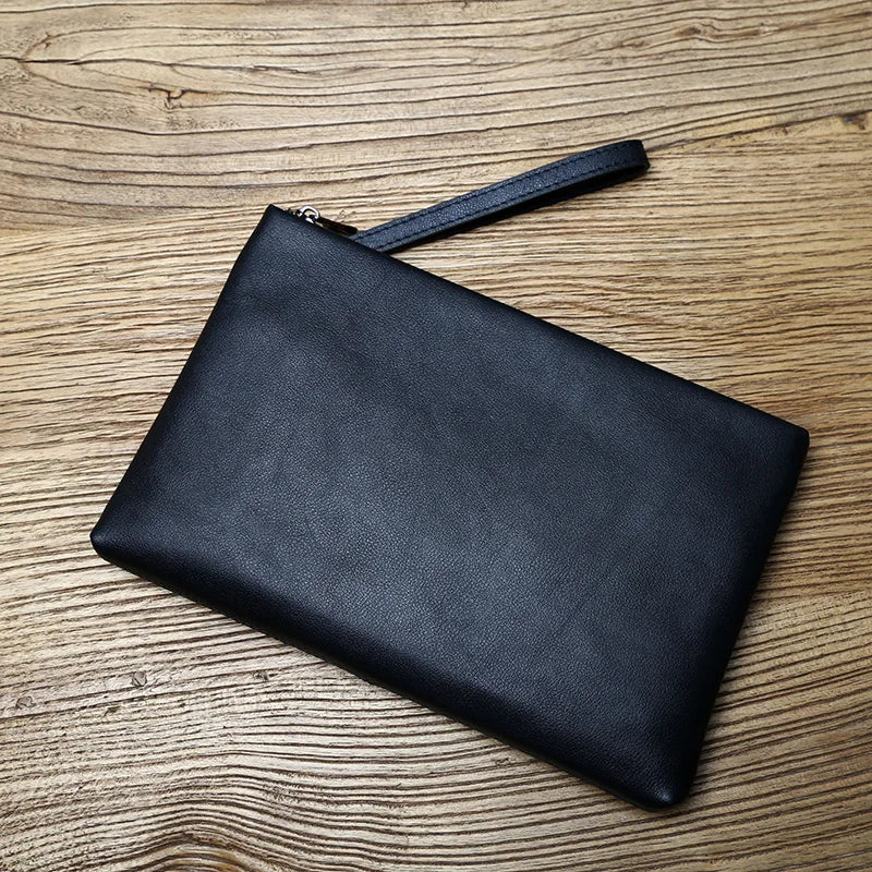 pochette pour homme en cuir chic