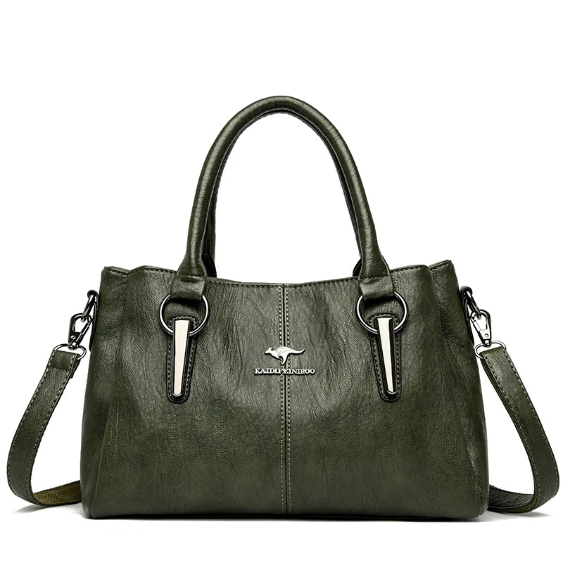 sac à main en bandoulière vert