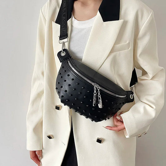 sac banane femme noir