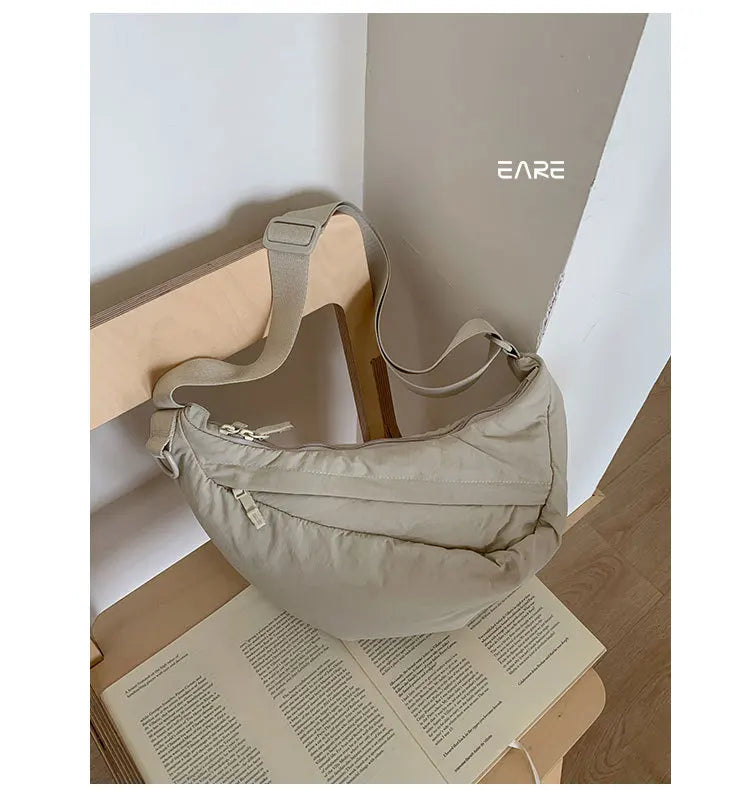 sac banane voyage femme beige