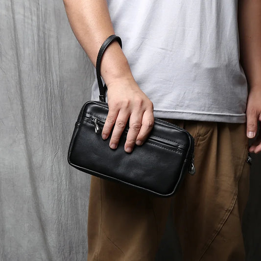 pochette a main homme luxe en cuir