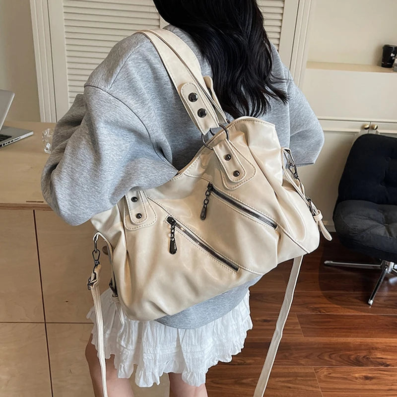 sac a main grand format ecru